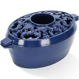 Tpf23-216-blue Twentynext Wood Stove Steamer 2.5quart Cast Iron Humidifier For 2.5 Quarts Blue