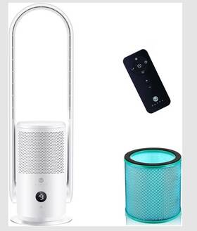 Skj-cr022 U Ultty Bladeless Tower Fan And Air Purifier In One True Hepa Filter 99.97%