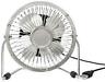 Us143-si Kikkerland Design Fan Mini Desk Sliver Usb Powered 612615084186