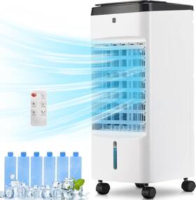 Hy-66r Uthfy Evaporative Air Cooler 3 1 Swamp 6 Ice Packs Remote 12h Timer Portable