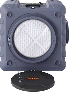 Vevor 197988428817 Air Scrubber Hepa 550 3 Stage Filtration Stackable Negative Machine
