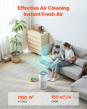 1100 Vevor 197988836612 Ft /h Air Purifier H11 Hepa Smart For Home And Office