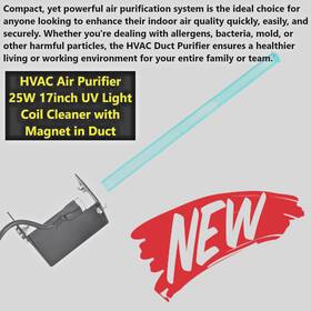 Skuuvzjkgdjhq12hdyv3v1 Vevor Air Pros 17 Inch Pro Commercial Series Grade #5 Hvac Lamp Purifier Whole House Filter