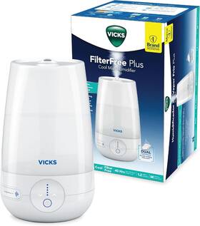 Vul565 Vicks Filterfree Plus Cool Mist Humidifier Medium Room White