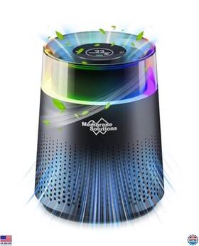 Msb5 Visit The Membrane Solutions Store H13 True Hepa Air Purifier For Bedroom Quiet 20db Night Light Pet Dander