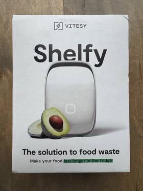 Vitesy 054314921126 Shelfy Smart Refrigerator Device Extends Food Freshness Reduces Waste Nob