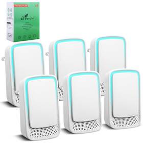 T90446 Vzznn 6 Pack Plug In Air Ionizers Quiet Operation Freshener For Home Office