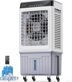 Llw35a-x1 Waykar Swamp Cooler 4800 Cfm Evaporative Air 8 Gals Water Tank 1200 Sqft