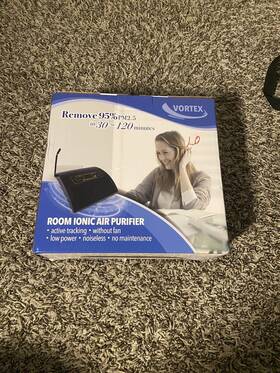 Vi-3500 Wein 402322497474 Vortex New Room Ionic Air Purifier Removes 95% Pm2.5