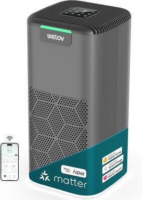 1570 Welov 850069473006 Matter Air Purifier For Large Room Up To Sq.ft Smart Cleaner