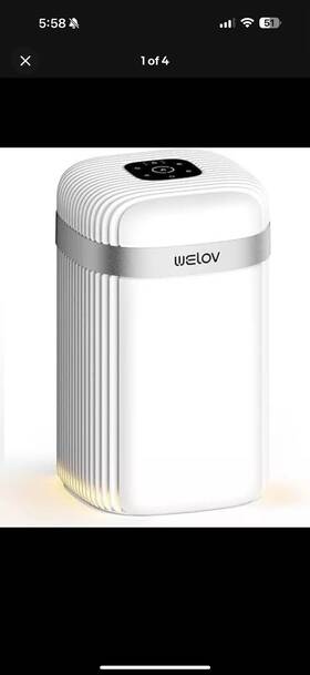 P100w Welov Air Purifiers H13 True Hepa Purifier Nursery P100 White
