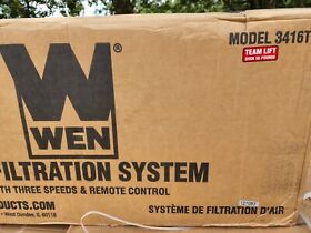 3416t Wen Remote-controlled Air Filtration System 750/950/1270 Cfm Open Box