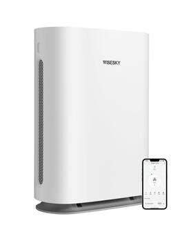 Wisesky 686654358072 Smart Air Purifier-hepa Filter Removes Pollen Dust Smoke Pets Odor Alexa