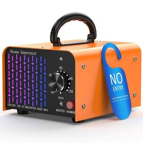 Wock Ogh005 7000 Sq. Ft. 80 000 Mg Ozone Generator Orange With Timer For Cars Rooms