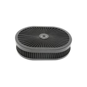 X-avion 618087032519 Super Flow Oval 12ftftx2ftft Air Filter Assembly Kit Black Element And ... Fast Ship