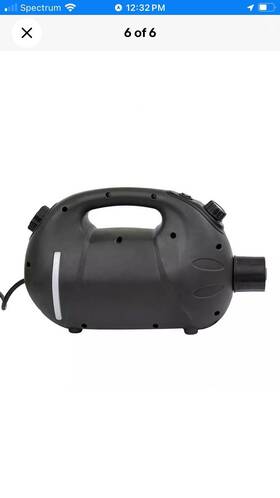 500w Xpower 848025010167 F-16 54 Oz 2-speed Lightweight Corded Compact Ulv Cold Fogger