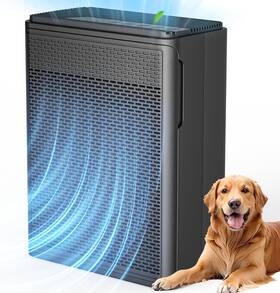 Yariki 445019490436 Air Purifiers For Home Pets Covers Up To 1500 Sq Ft H13 Hepa Filter With Washabl