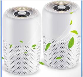 B0f1mfc3rh Yariki Paquete De 2 Purificadores Aire Para Dormitorio Y Hogar Con Funci N