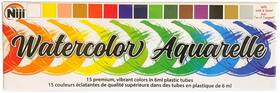 Nnc15 Yasutomo Niji Aquarelle Watercolor Set 15/pkg-assorted Colors