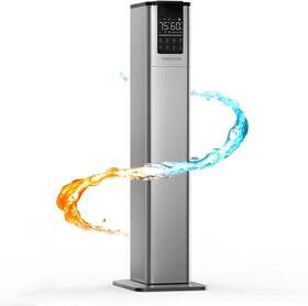 Kc-mh-2301w Yokekon Cool And Warm Mist Humidifier Large Room 3.4gal Whole House Silver