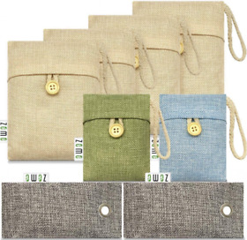 Zeme Naturals Activated Charcoal Bags Natural Air Beige Green Blue Gray