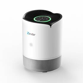 Zendar 933129300260 H13 Hepa Air Purifier For Bedroom And Home 969 Ft Coverage White