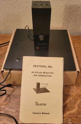 Zestron I-wave-r 1 Vintage Bi-polar Negative Ion Generator Inch Air Cleaner From The 1980s