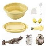 Fasarou 5 Pcs Hedgehog Supplies Bath Kit Include Large Size, Yellow. Fixed Price $25.40.