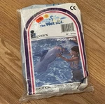 Nos Vintage 1991 Intex The Wet Set Inflatable 32" Dolphin Pool Pal Bop Bag. Fixed Price $12.99.