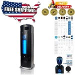 Compact Ionic Air Purifier With Permanent Filter & Carbon - Black Pro Model. Fixed Price $153.99.