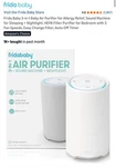 Frida Baby 3-IN-1 Air Purifier Hepa Filter Sound Machine Night Light White. Fixed Price $44.99.