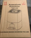 Azaeahom YX01-258 Ultrasonic Tabletop Humidifier 4L Sleep Mode Touch Blue/grey. Fixed Price $35.00.