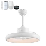 Oval Air Loren 20" Small Smart Ceiling Fan With Light, Semi Flush Mount, Quie.... Fixed Price $160.50.