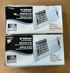 Lot Of 2 Deflect-o Plastic Air Deflectors Adjustable 10-16 Side Wall Registers. Fixed Price $9.95.