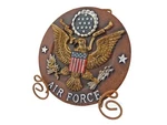 Air Force Decorative Plate Polyresin Metal Easel Military Table Top Display. Fixed Price $29.95.