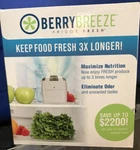 New Berry Breeze Fridge Fresh Refrigerator Deodorizer Food Life Extender. Fixed Price $22.00.