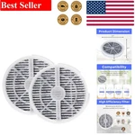 True Hepa Filter Replacement 2-PACK For Air Purifiers Odor Eliminating. Fixed Price $27.10.