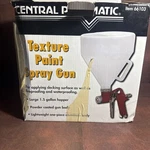 Central Pneumatic 1-1/2 Gallon Texture Gun #66103 Paint Sprayer Light Used. Fixed Price $14.79.