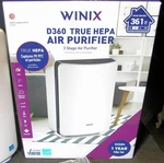 Winix D360 True Hepa 3-STAGE Air Purifier, Aham Verified For Sq Ft New. Fixed Price $149.00.