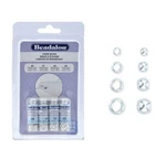 Beadalon Silver Plated Crimp Beads Variety Pack, Sizes 0, 1, 2, 3, (600 Pcs). Fixed Price $9.22.