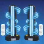 Baimnocm 38W Uv-c Germicidal Lamp For Dust Mites Remote, 2-PACK. Fixed Price $64.46.