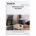Kuich Ultrasonic Smart Humidifier Mist Control, Timer, 2.4L Model: HD-2401 New. Fixed Price $19.99.