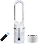 Bladeless Tower Fan Air Purifier Hepa Oscillating Remote Timer Silver. Fixed Price $93.99.