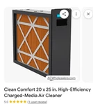 Comfort AM11-2025-5 Media Air Cleaner 2000 Cfm 20X25X4.5 Inch. Fixed Price $100.00.