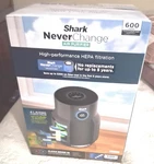 Shark Air Purifier, 5-YR Hepa Filter 600 Sq Ft, HP150 Dark GRAYN5-YEAR. Fixed Price $150.00.