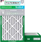 16X25X4 Air Filter Merv 8 Essential Dust & Allergy Defense (2-PACK), Electrostat. Fixed Price $75.99.