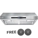 Akdy Under Cabinet 30-INCH Convertible Stainless Steel Range Hood RH0435. Fixed Price $250.00.