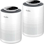2 Pack Air Purifiers For Home Bedroom H13 True Hepa Filter Cleaner, Odor Eli. Fixed Price $71.99.