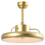 Oval AIR8002 20" 7 Blade Smart Switchable White Led Fandelier - Gold. Fixed Price $186.53.
