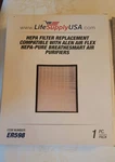 Lifesupplyusa ER598 True Hepa Air Cleaner Filter Alan Flex Breathesmart Pc. Fixed Price $34.99.